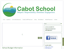 Tablet Screenshot of cabotschool.org